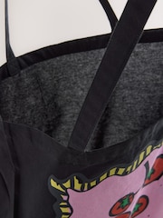 Black Tomato Napoli 100% Cotton Lightweight Shopper Bag - Image 8 of 8