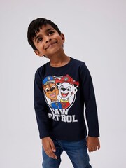 Name It Blue Christmas Novelty Knitted T-Shirt - Image 1 of 3