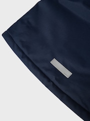 Name It Blue Boys Parka Coat With Faux Fur Hood - Image 3 of 6