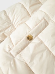Name It Cream Girls Padded Hooded Jacket - Image 5 of 5