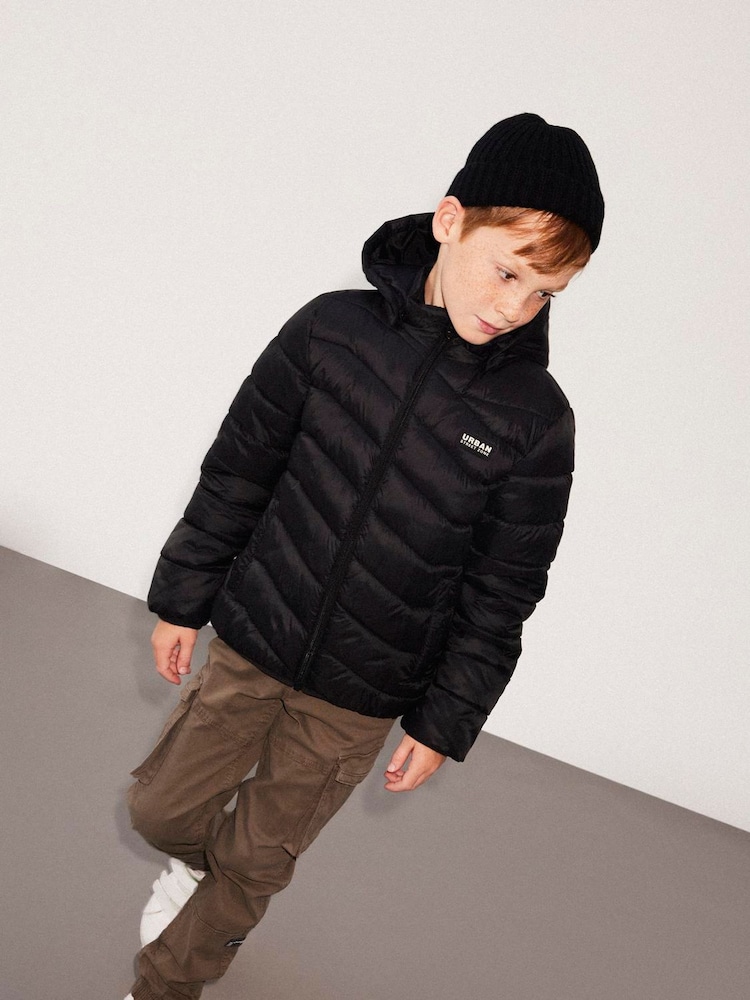 Name It Black Boys Padded Hooded Jacket - Image 2 of 5