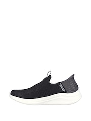 Skechers Black Slip Ins: Wide Fit Ultra Flex 3.0  Smooth Step Trainers - Image 2 of 5