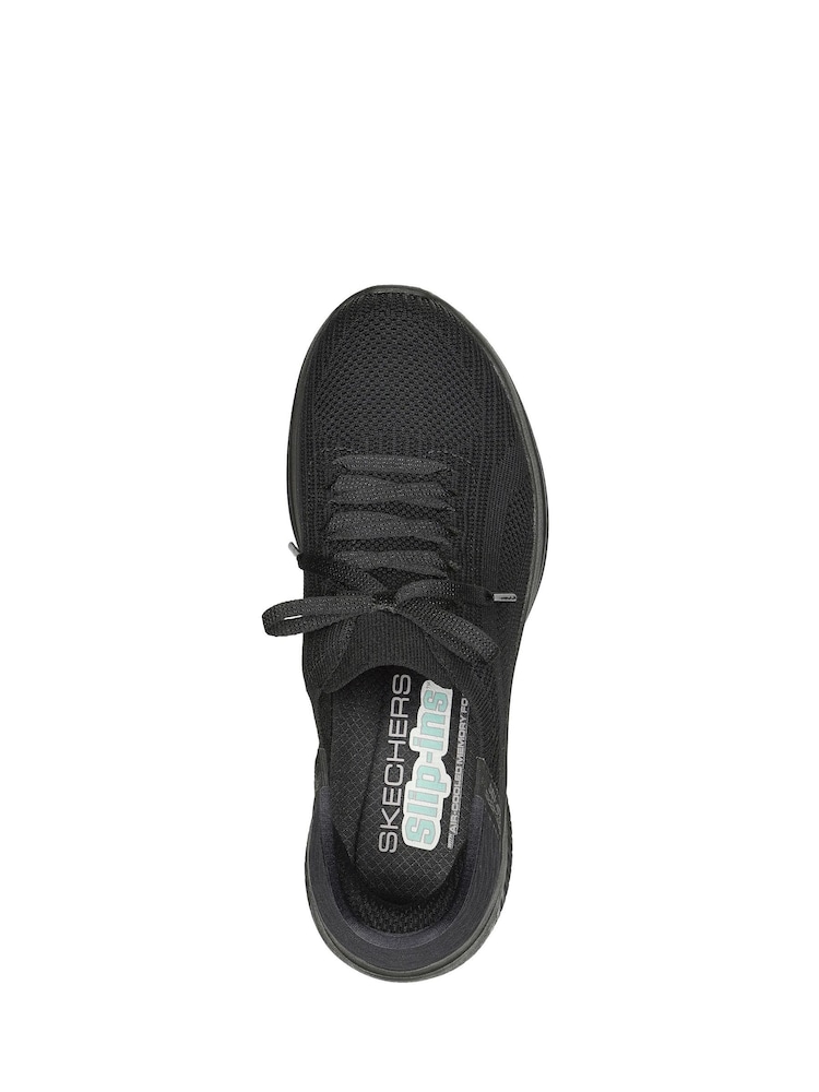 Skechers Black Wide Fit Slipins Ultra Flex 3.0 Brilliant Path Trainers - Image 3 of 3