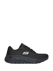 Skechers Black Arch Fit 2.0 Big League Wide Fit Trainers - Image 1 of 5