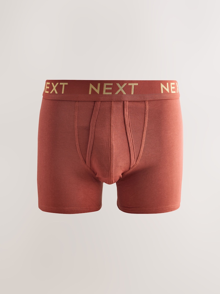 Rich Red/Green/Blue 5 Pack A-Front Boxers - Image 4 of 8