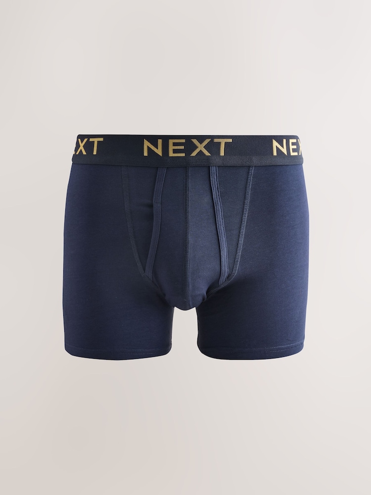 Rich Red/Green/Blue 5 Pack A-Front Boxers - Image 6 of 8
