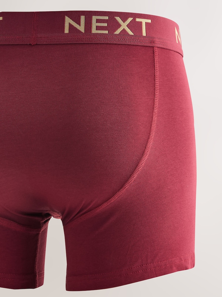 Rich Red/Green/Blue 5 Pack A-Front Boxers - Image 7 of 8