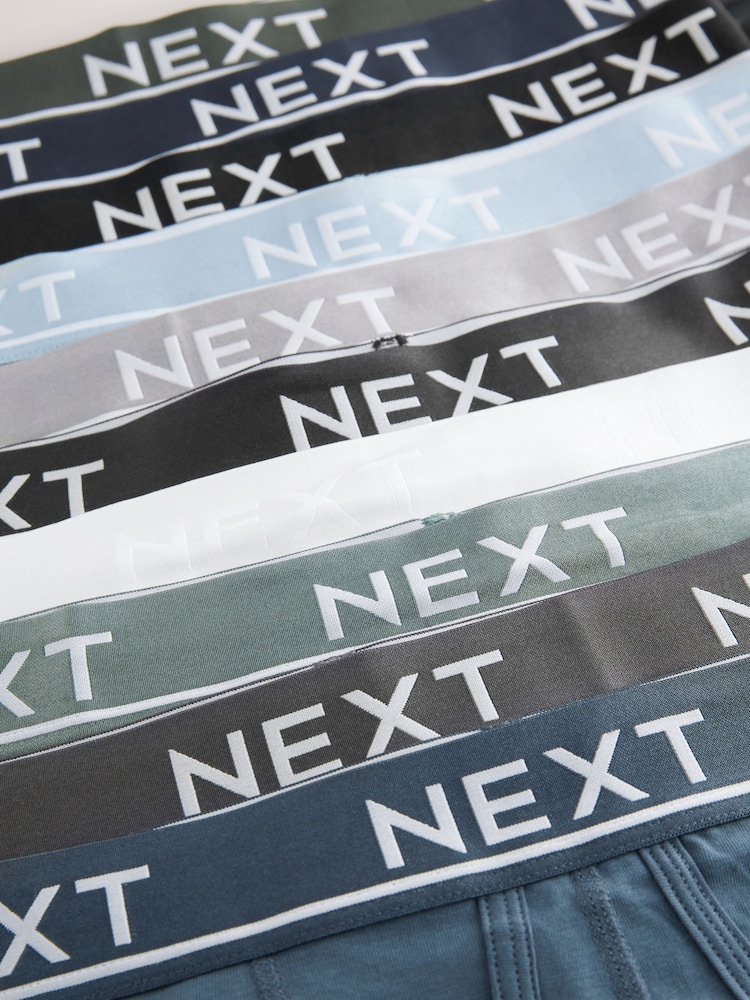 Core Grey/ Greens 10 pack A-Front Boxers - Image 13 of 14