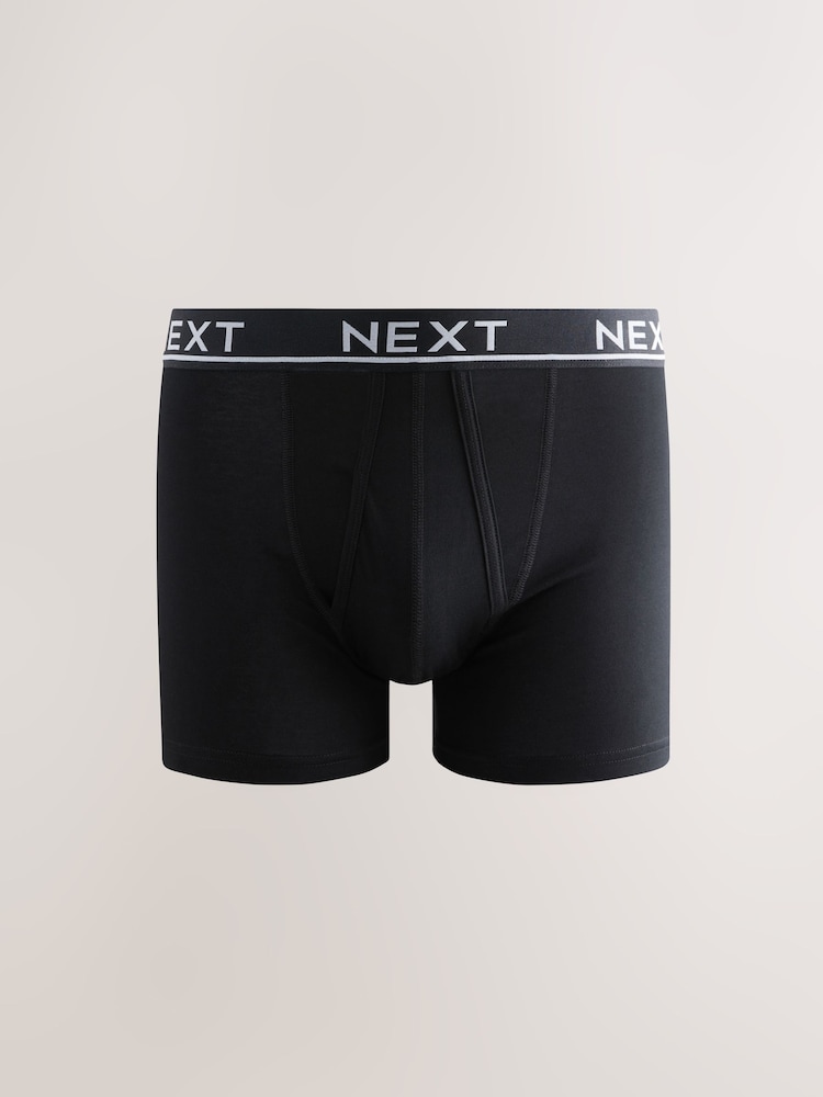 Core Grey/ Greens 10 pack A-Front Boxers - Image 4 of 14