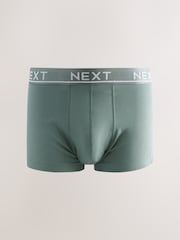 Core Grey/Green 10 pack Cotton Rich Blend Hipsters Boxers - Image 10 of 14