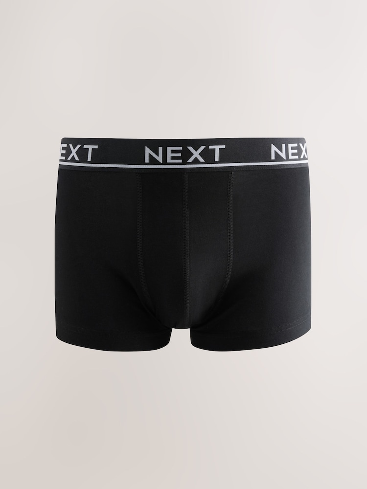 Core Grey/Green 10 pack Cotton Rich Blend Hipsters Boxers - Image 2 of 14
