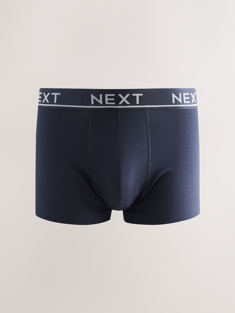 Core Grey/Green 10 pack Cotton Rich Blend Hipsters Boxers - Image 8 of 14
