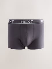 Core Grey/Green 10 pack Cotton Rich Blend Hipsters Boxers - Image 9 of 14