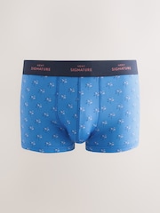 Blue Pink Palm Print Motionflex Signature Hipster Boxers - Image 4 of 8