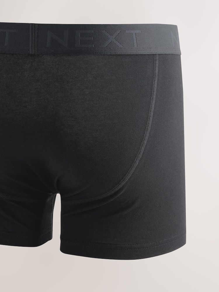 Black Neutral Waistband 10 pack A-Front Boxers - Image 7 of 14