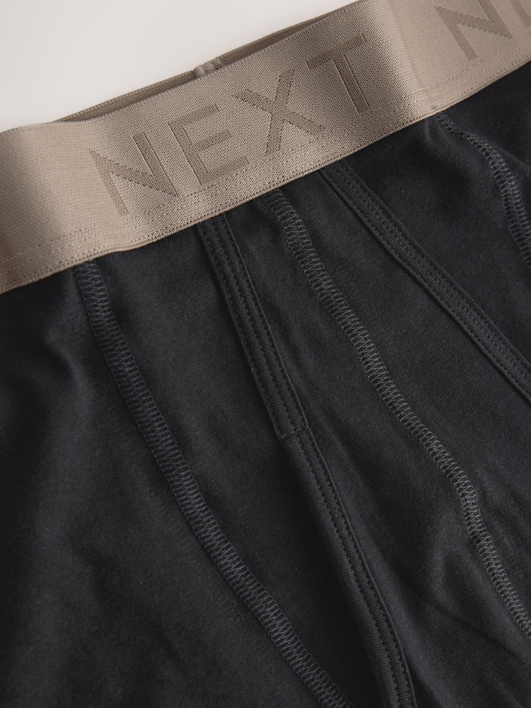 Black Neutral Waistband 10 pack A-Front Boxers - Image 8 of 14
