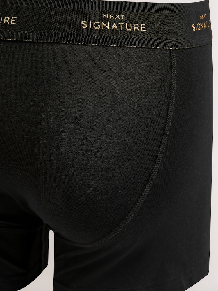 Black Metallic 4 pack A-Fronts Boxers - Image 7 of 7