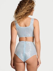 Victoria's Secret Light Blue Sequin Short Pyjama Set - Image 2 of 4