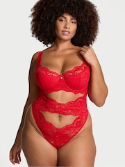 Victoria's Secret Vermillion Red Lace Bodysuit - Image 1 of 3