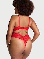 Victoria's Secret Vermillion Red Lace Bodysuit - Image 2 of 3