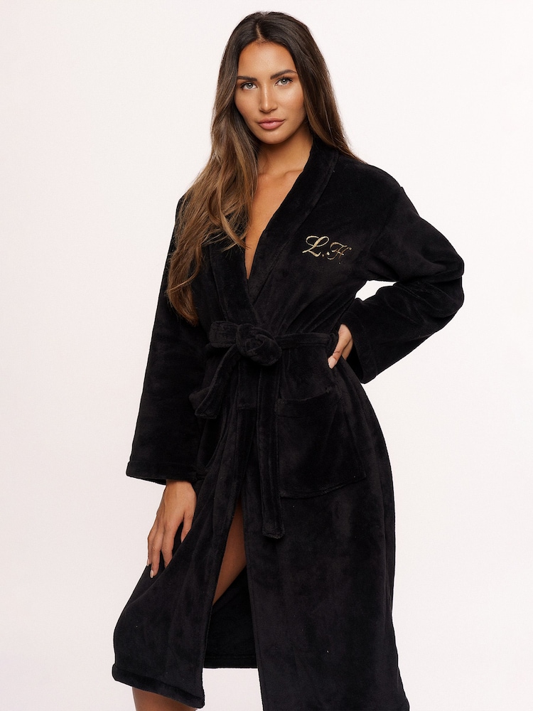 Le Olive Personalised Fleece Robe - Image 1 of 3