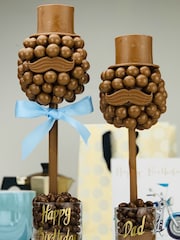 Personalised Malteser Tree with Hat and Moustache by Sweet Trees - Image 1 of 3