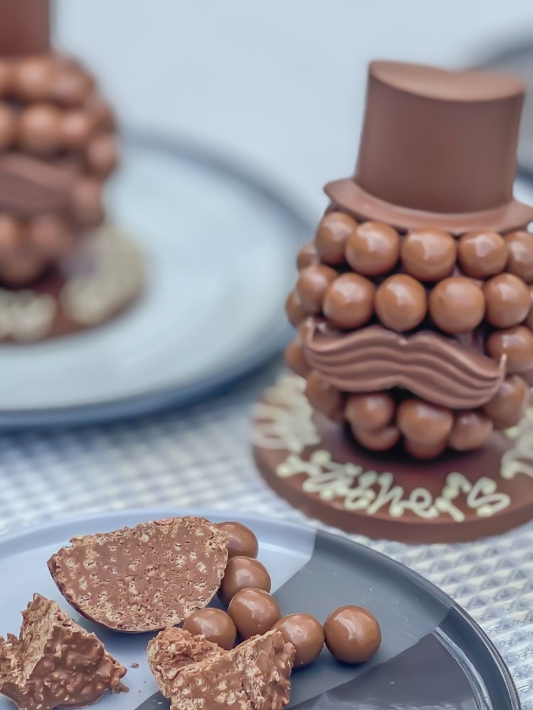 Personalised Malteser Head with Hat and Moustache by Sweet Trees - Image 2 of 3
