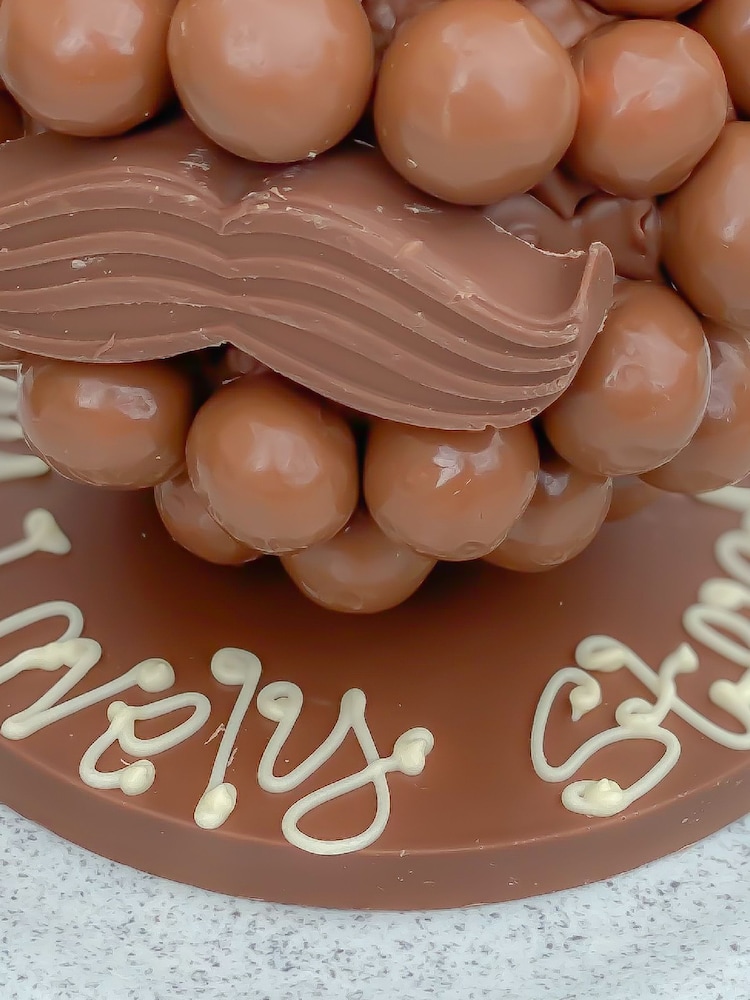 Personalised Malteser Head with Hat and Moustache by Sweet Trees - Image 3 of 3