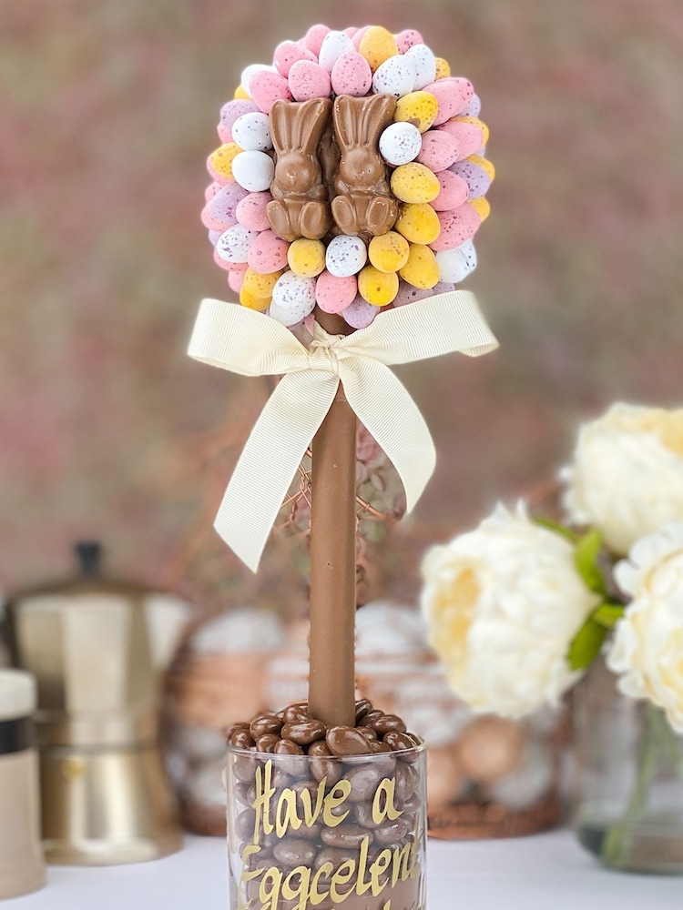 Personalised Cadbury Mini Egg and Malteaser Bunny Tree by Sweet Trees - Image 2 of 3