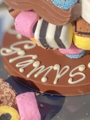 Personalised Liquorice Allsorts Head with Hat and Moustache by Sweet Trees - Image 2 of 3