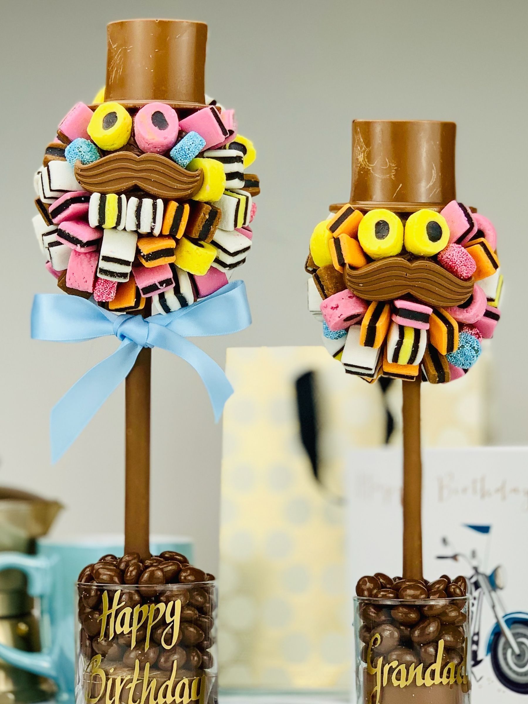 Personalised Liquorice Allsorts with Hat and Moustache by Sweet Trees - Image 1 of 4