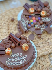 Personalised Mini Chocoholic Smash Cake by Sweet Trees - Image 1 of 3