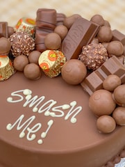 Personalised Chocoholic Smash Cake by Sweet Trees - Image 2 of 3