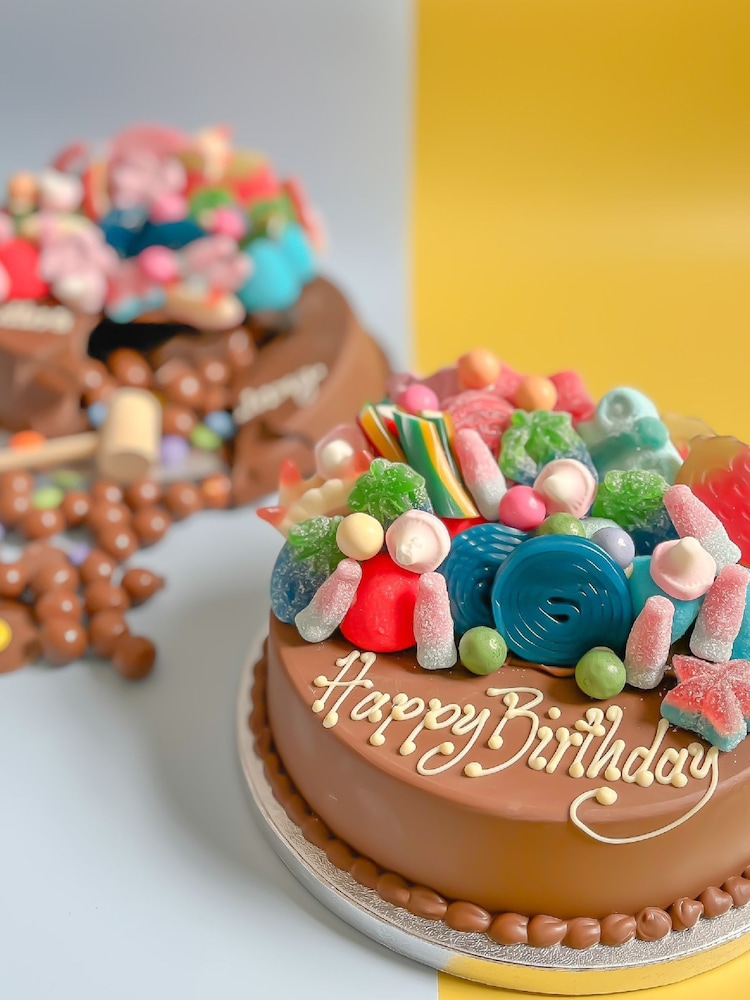 Personalised Pick Mix Smash Cake by Sweet Trees - Image 1 of 5
