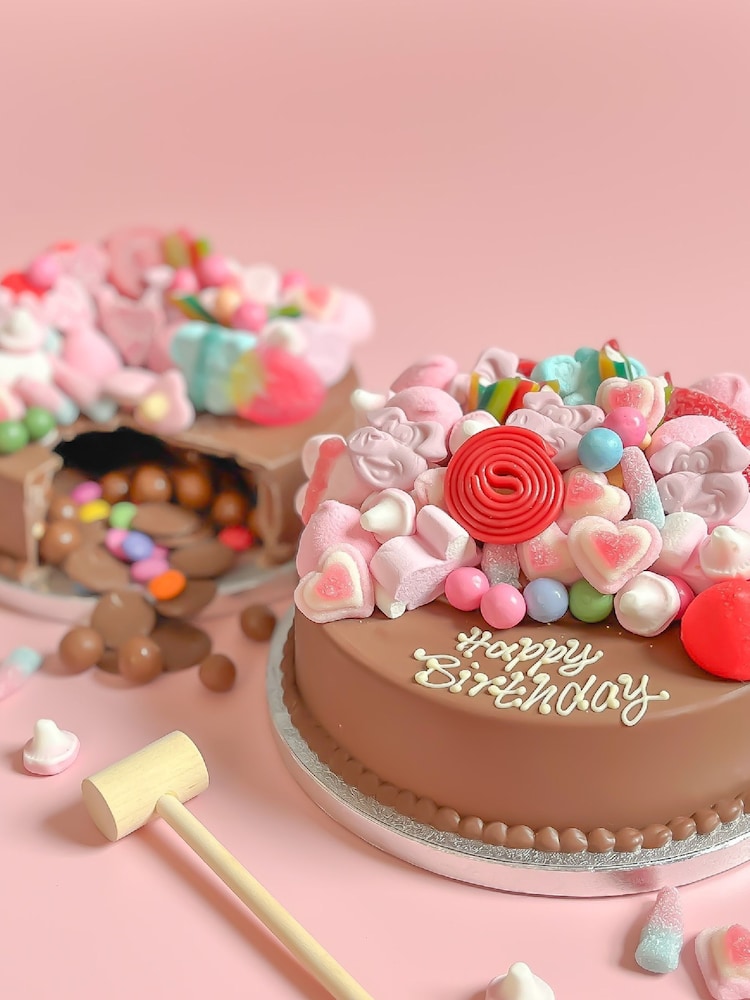 Personalised Pick Mix Smash Cake by Sweet Trees - Image 2 of 5