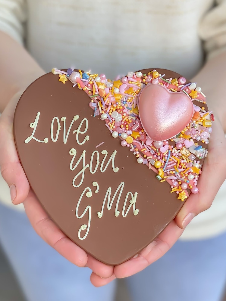 Personalised A Mothers Love Chocolate Heart by Sweet Trees - Image 1 of 3