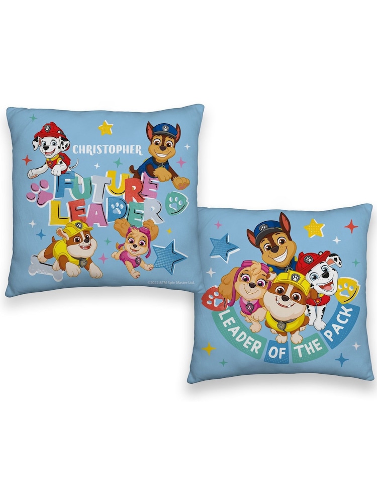 Personalised Paw Patrol Square Cushion by Character World - Image 1 of 5