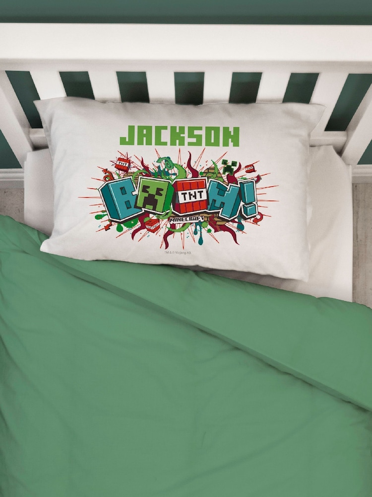 Personalised Minecraft Pillowcase by Character World - Image 3 of 3