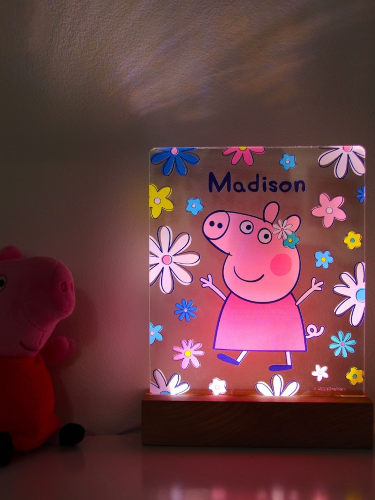 Personalised Peppa Pig LED Light by Character World - Image 1 of 2