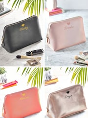 Personalised Large Heart Boutique Make-Up Bag - Image 2 of 4