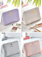 Personalised Large Heart Boutique Make-Up Bag - Image 3 of 4