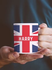 Loveabode Personalised Union Jack Mug & Coaster Set - Image 3 of 4
