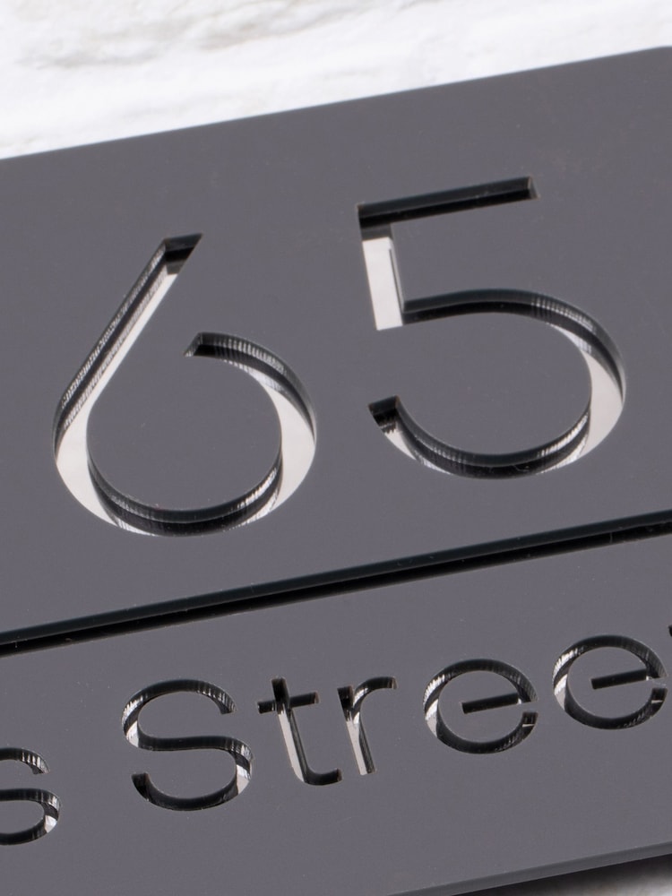 Loveabode Silver Personalised House Sign - Image 2 of 4