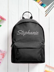 Loveabode Personalised Black Backpack - Image 2 of 3