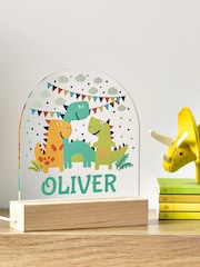 Personalised Dinosaur LED Light by Loveabode - Image 2 of 2