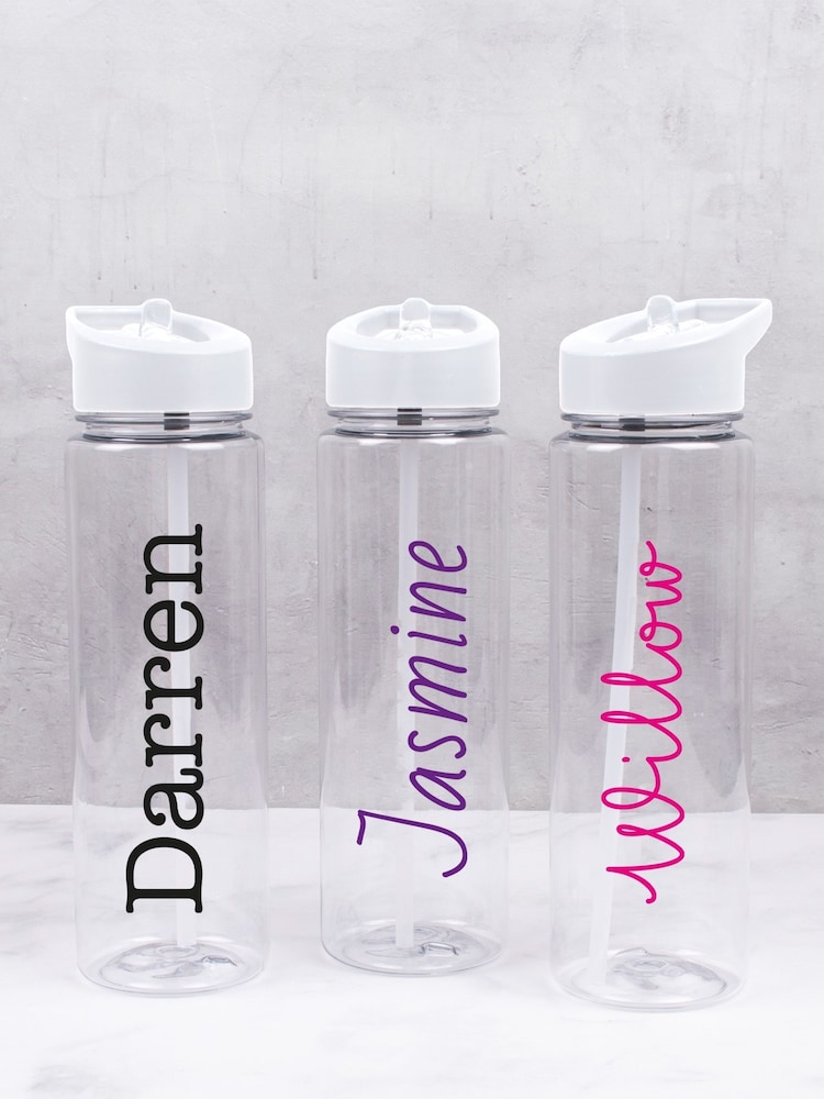 Loveabode Clear Personalised Water Bottle - Image 1 of 4