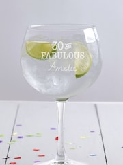 Loveabode Natural Personalised Fabulous Gin Glass - Image 1 of 3