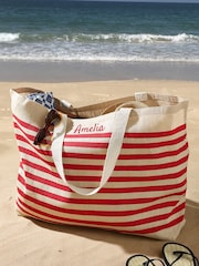 Personalised Extra Large Jute Beach Bag - Image 2 of 5