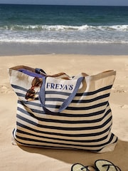 Personalised Extra Large Jute Beach Bag - Image 4 of 5