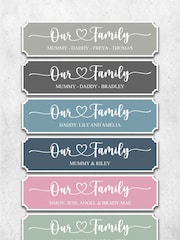 Personalised Our Family Sign by Loveabode - Image 1 of 4